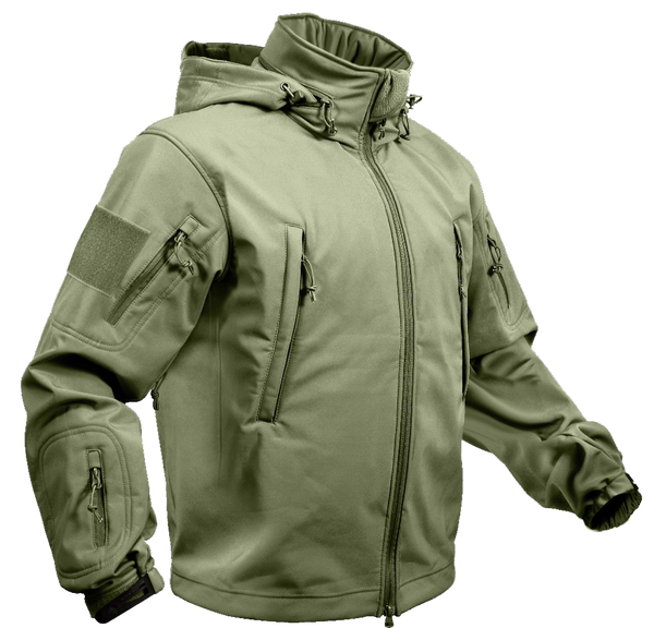 Rothco Spec Ops Soft Shell Jacket Olive Drab (TACJAC) Iceberg Army Navy