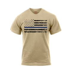 Rothco Thin Blue Line T-Shirt Desert (3960) Iceberg Army Navy