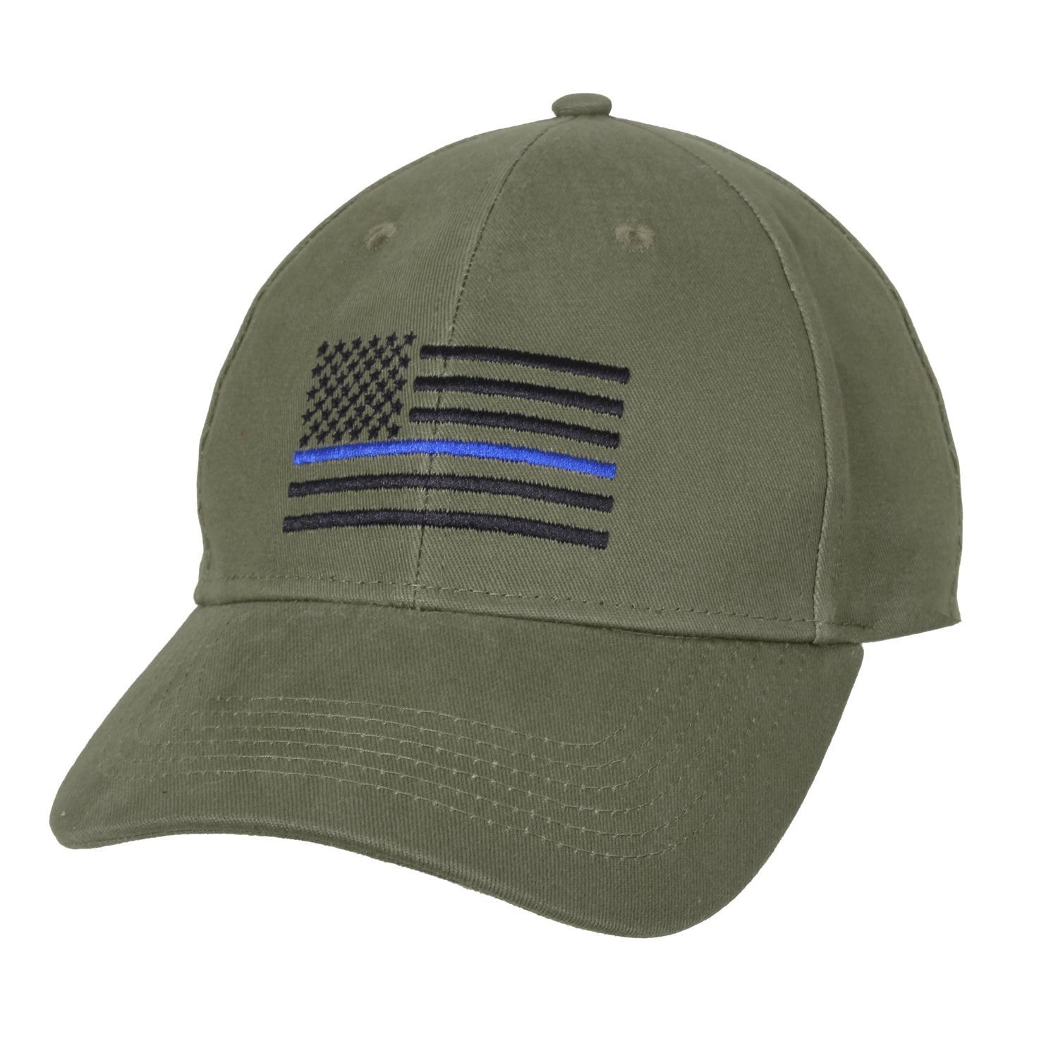 Rothco Thin Blue line Low Profile Cap Olive Drab (4425)