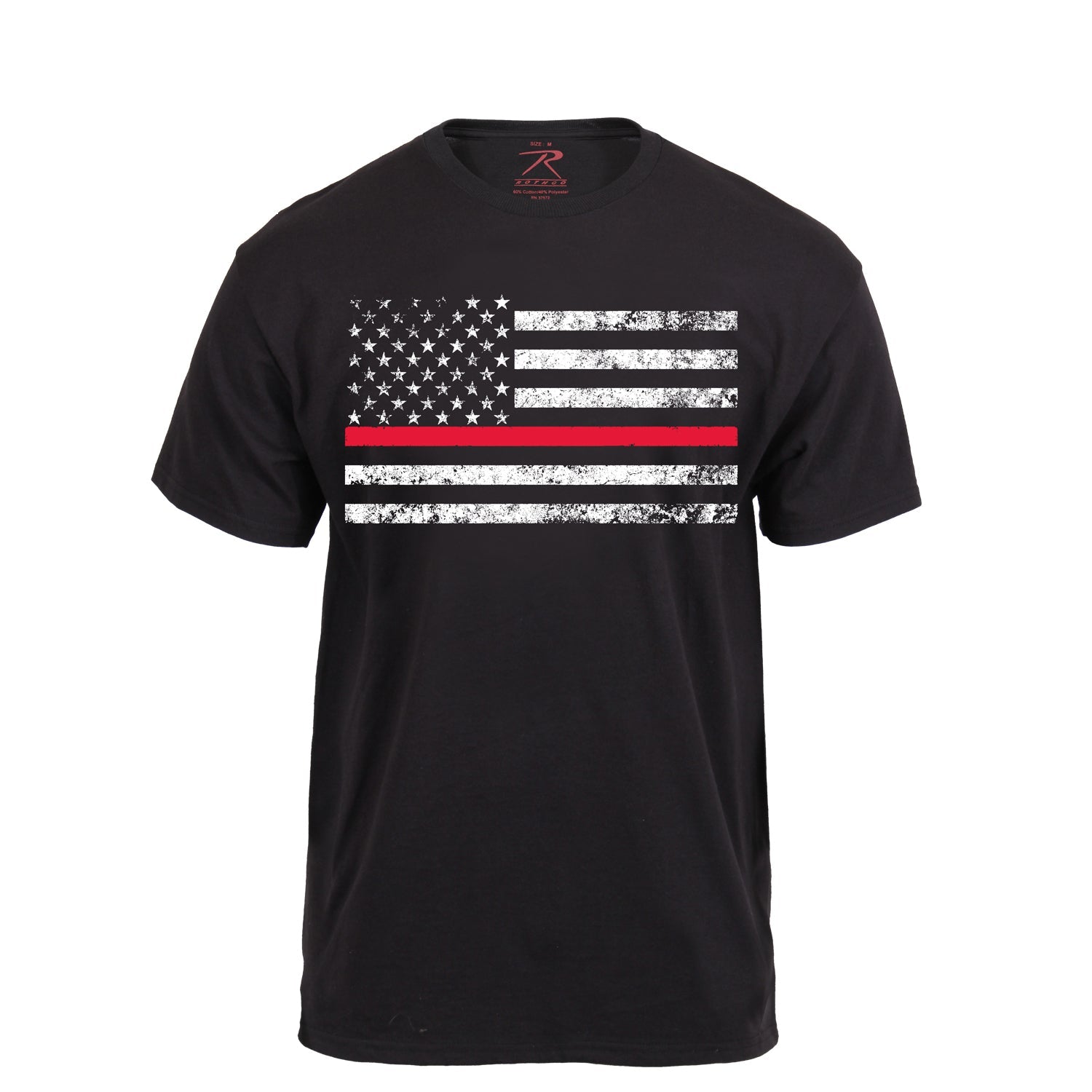 Rothco Thin Red Line T-Shirt Black (9950)
