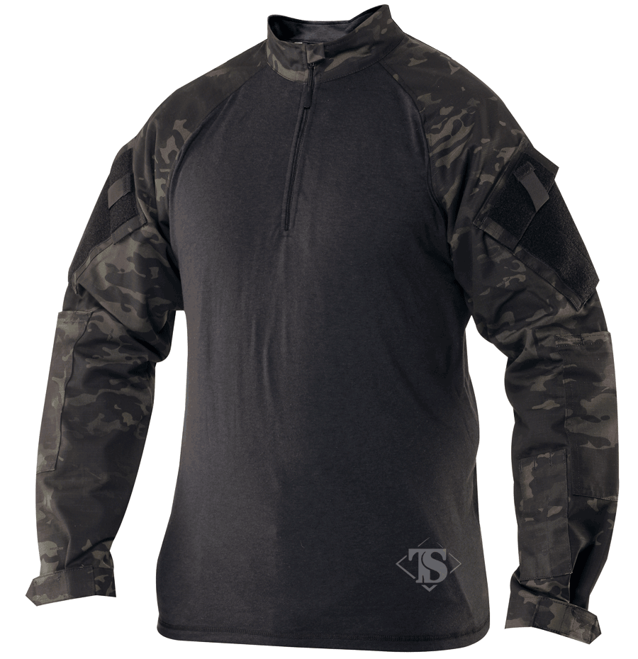 TruSpec Black Multicam 1/4 Zip Combat Shirt (2539)