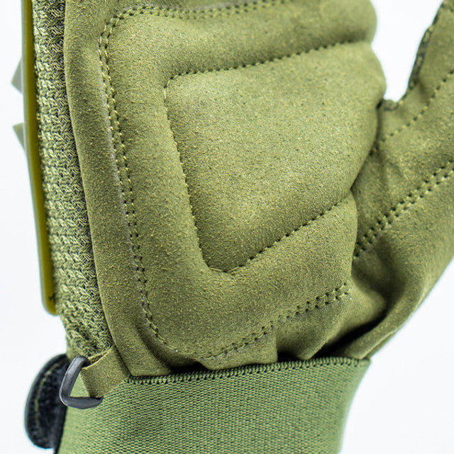 Army OD Green Alpha Half Finger Gloves